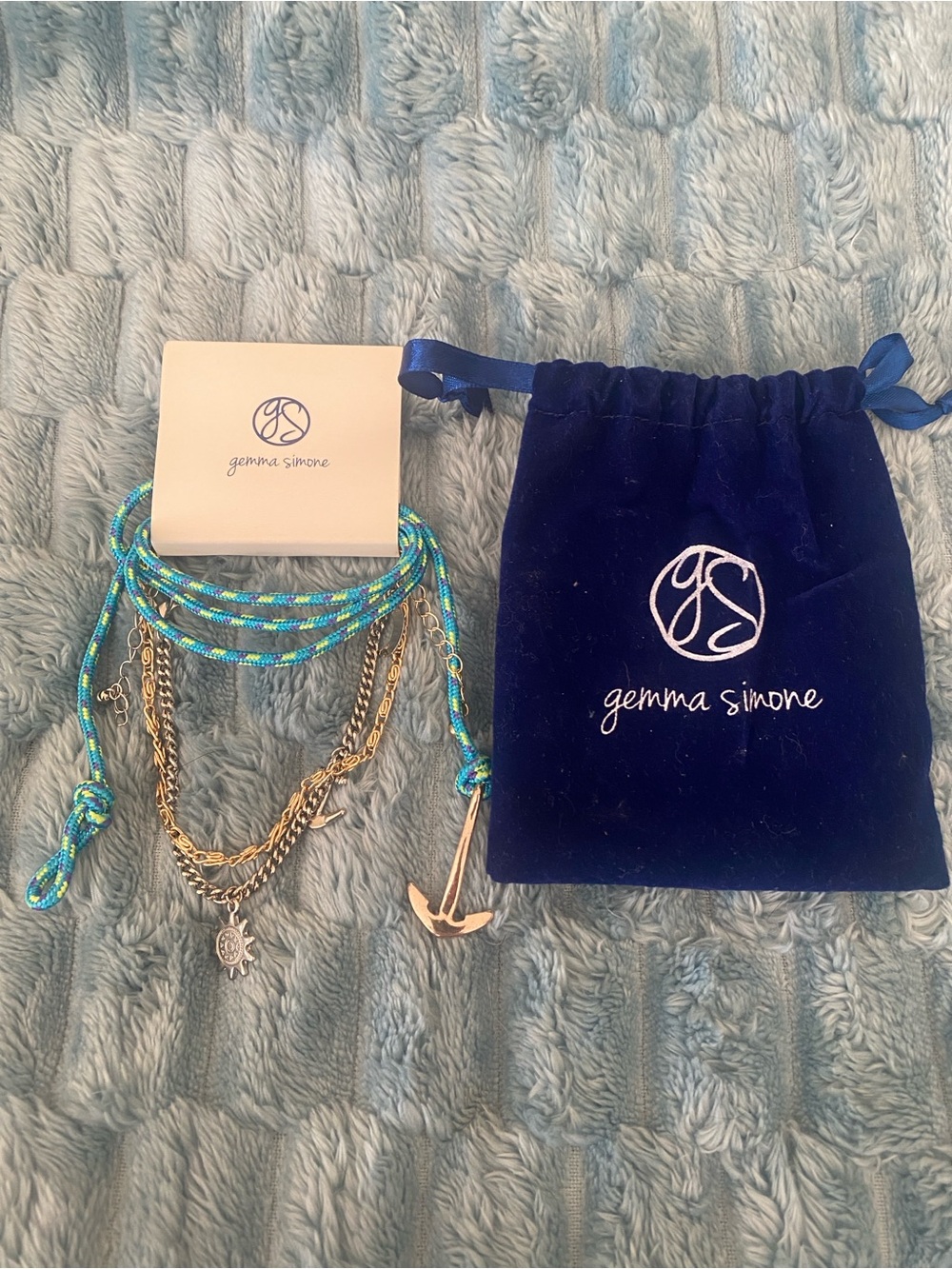 Gemma Simone Voyage Set of 3 - 1- Wrap, and 2 Ankle Bracelets NWT